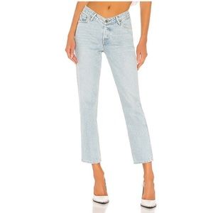 GRLFRND Denim | Abbey Straight Jeans in Light Wash | Size 32 | NWOT